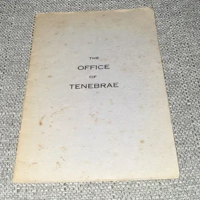 Office of Tenebrae Religion Prayer Guide Booklet Pamphlet (Fraser & Morphet)