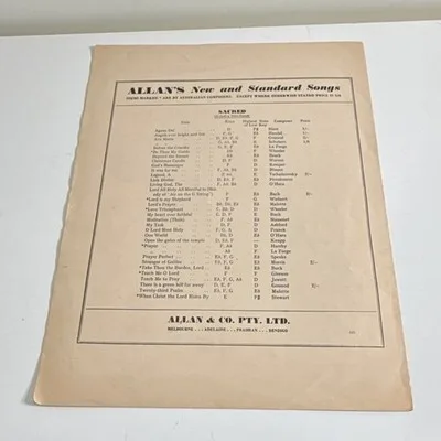 A Star Was His Candle Sheet Music 1934 Piano Voice Holiday Intermediate Allan – photo 2