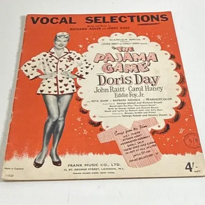 Frank Music Co Ltd The Pajama Game Vocal Selections Sheet Music Piano Voice 3002