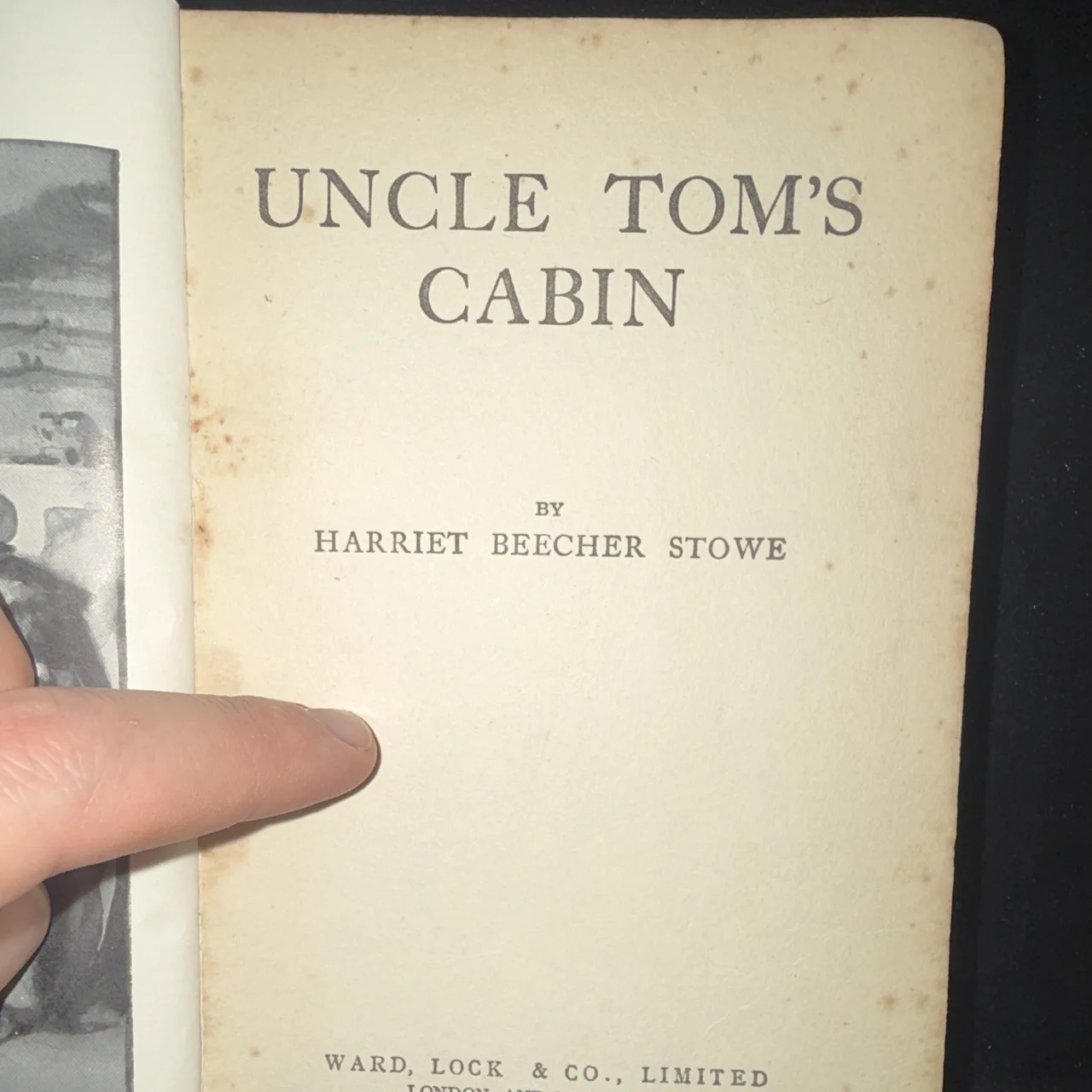 Uncle Tom's Cabin by Harriet Beecher Stowe (Hardcover) Ward, Lock & Co. – photo 2
