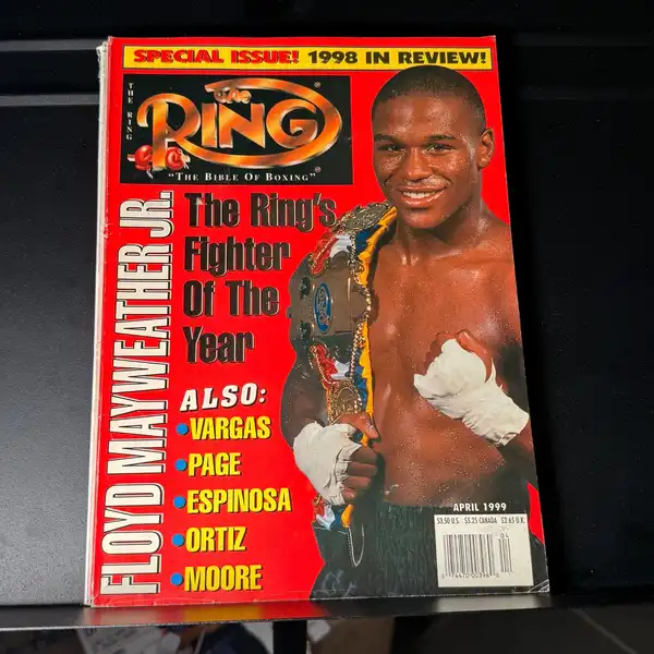 The Ring Magazine Fighter of the Year Floyd Mayweather Junior April 1999
