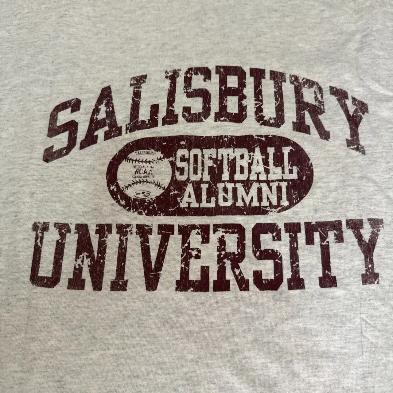 Salisbury University Softball Alumni T Shirt XL With Stains Russell – photo 2
