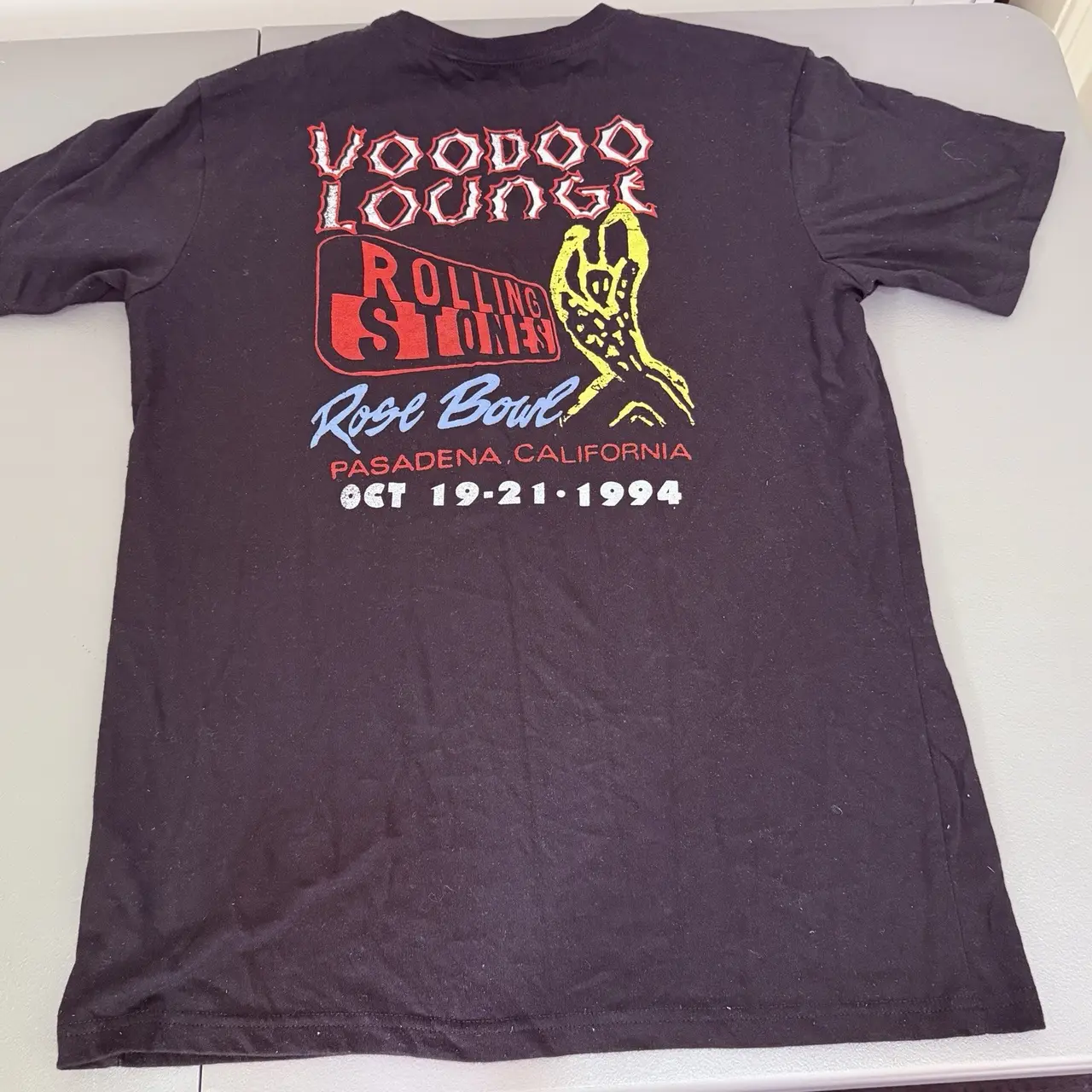 Rolling Stones Small Men’s T Shirt Voodoo Lounge 1994 Made In 2024 Musidor – photo 6