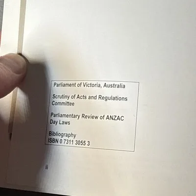 Parliament of Victoria ANZAC: Parliamentary Review of ANZAC Day Laws 2002 PB – photo 5