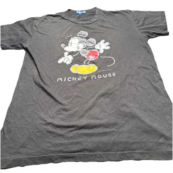 Black Mickey Mouse T Shirt From Tokyo Disneyland Small