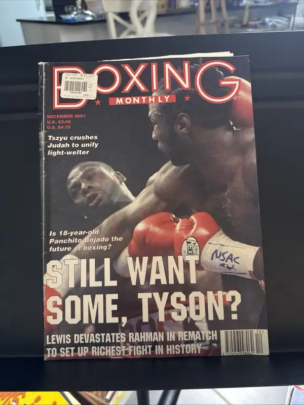 Boxing Monthly Magazine -still Want Some Tyson? Tszyu Crushes Judah Dec 2001