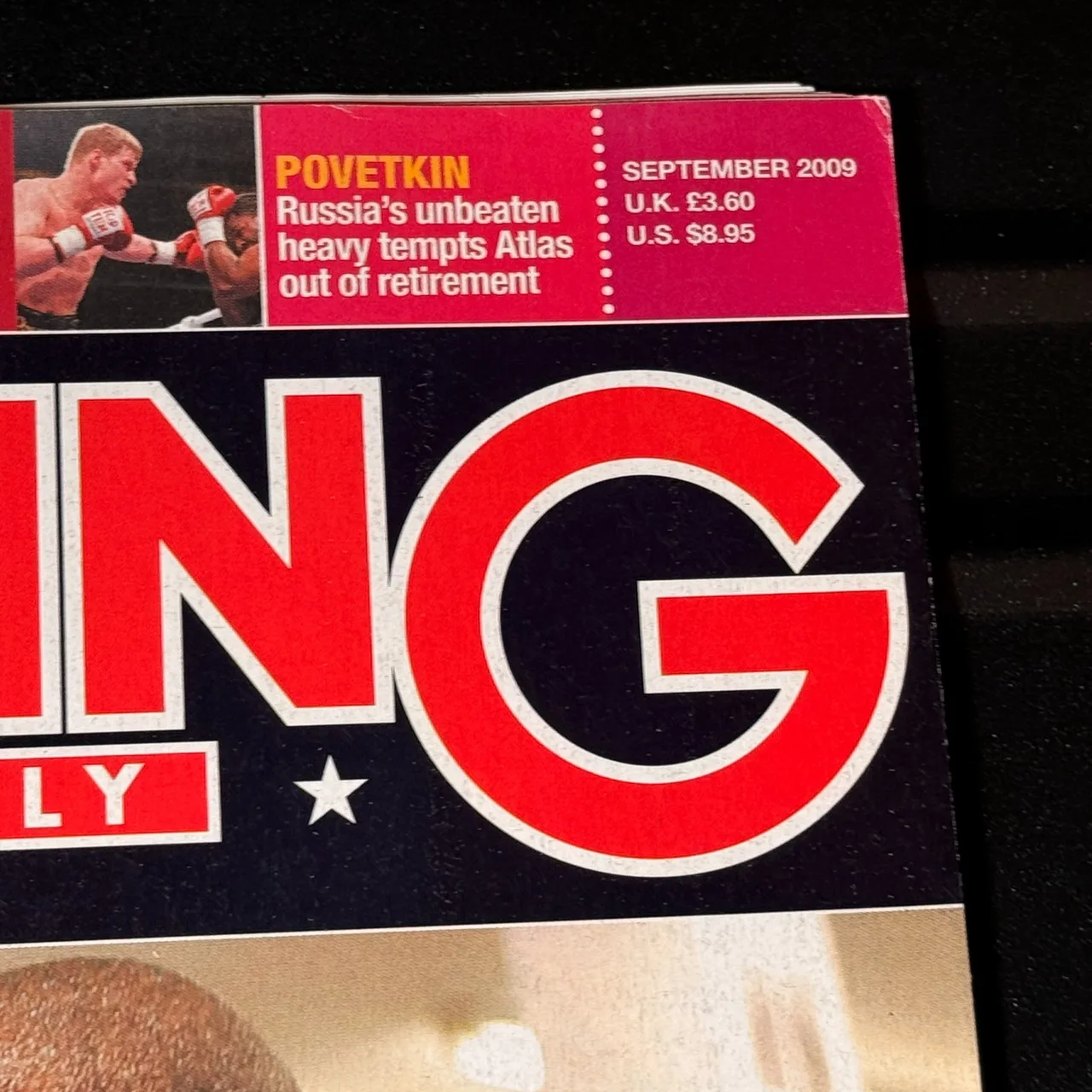 Floyd Mayweather cover boxing monthly magazine September 2009 – photo 2