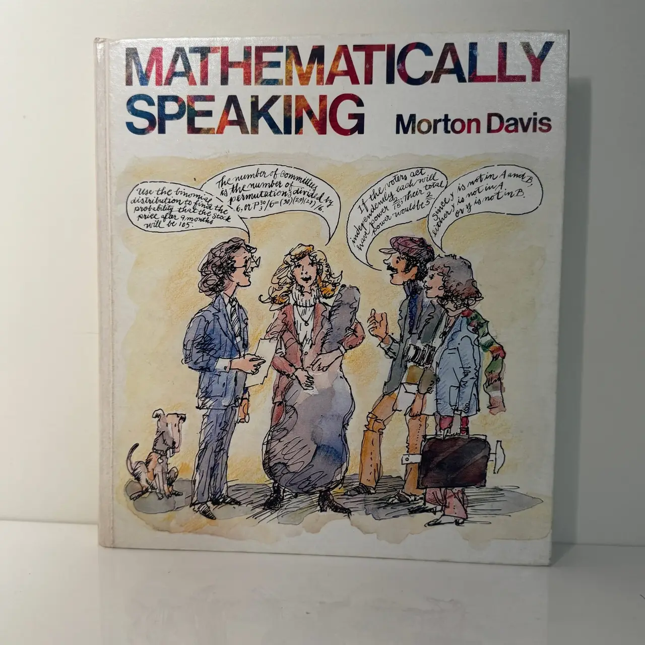 Mathematically Speaking by Morton Davis Hardcover Vintage Mathematics Book 1980 – photo 5