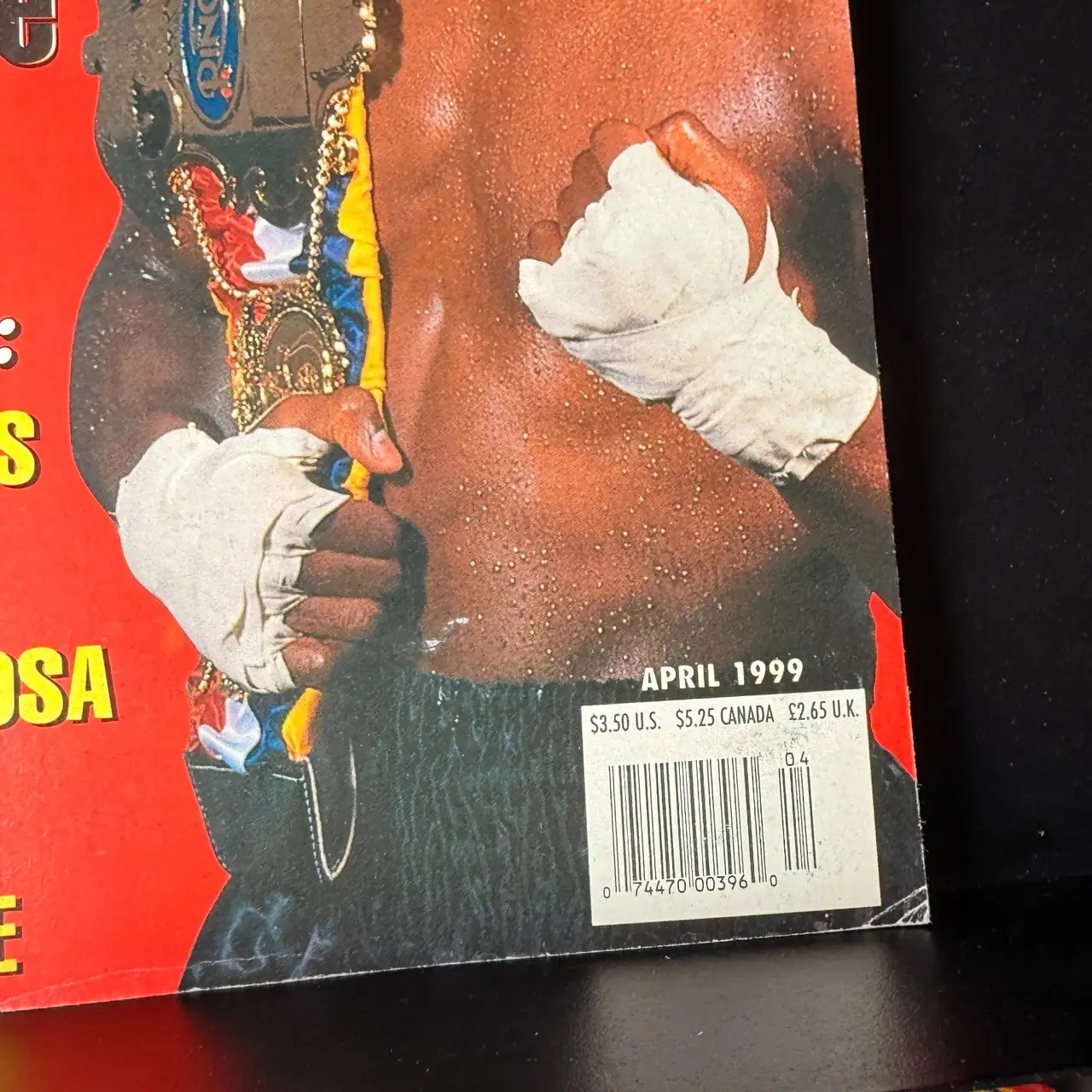 The Ring Magazine Fighter of the Year Floyd Mayweather Junior April 1999 – photo 2
