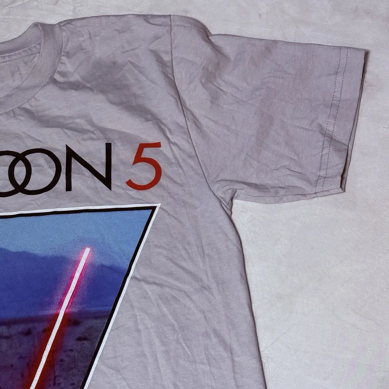 Maroon 5 2015 World Tour T Shirt Concert Band Tee Made USA Grey Small Men’s – photo 5