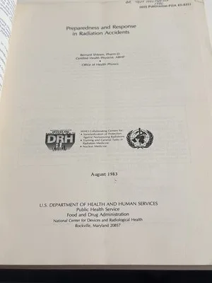 US Dept Health Preparedness & Response in Radiation Accidents Shleien PB 1983 – photo 4