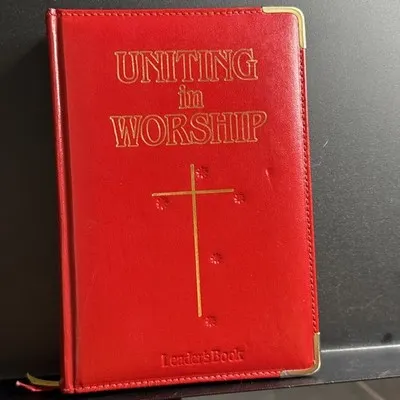 Uniting In Worship Leaders Book Leather Red Cover