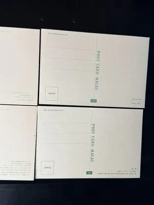 Chan Kong Distributor Macau China Chrome Cityscape Postcard Lot Of 4 Unposted – photo 4