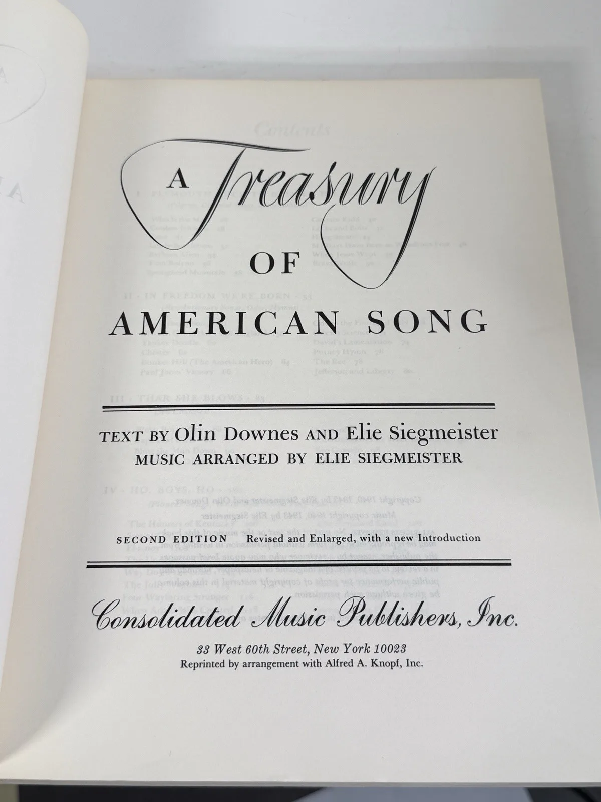 A Treasury of American Song 2nd Ed Revised & Enlarged Piano/Voice Book Vol 36 – photo 4