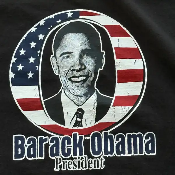 Barack Obama President Retro Graphic T.A.B. T Shirt XL Black Political USA