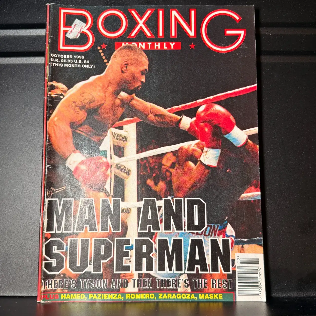 Mike Tyson vintage boxing monthly magazine man and superman cover October 1996 – photo 2
