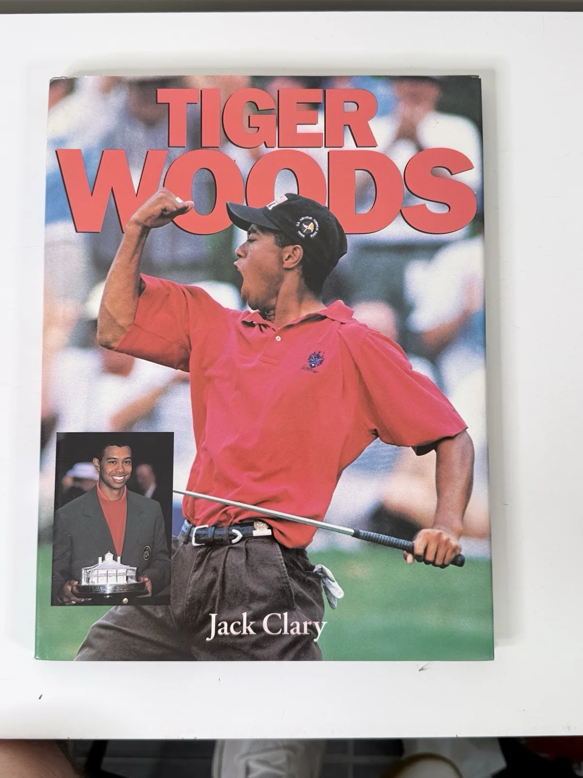 Tiger Woods by Jack Clary Hardcover Non-Fiction Biography Golf YA ABC – photo 2
