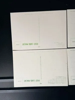 Chan Kong Distributor Macau China Chrome Cityscape Postcard Lot Of 4 Unposted – photo 3