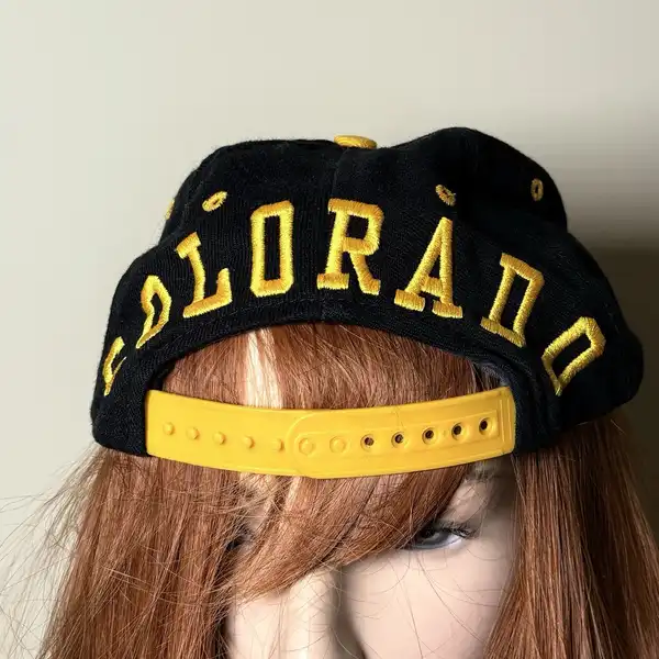 University Of Colorado (CU) Boulder  Snap Back Massive Spell Out Aged Hat Cap