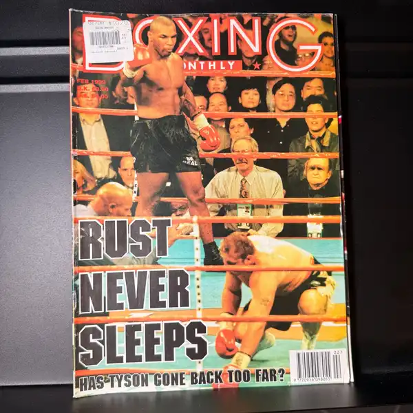 Mike Tyson vintage boxing monthly magazine rust never sleeps Feb 1999