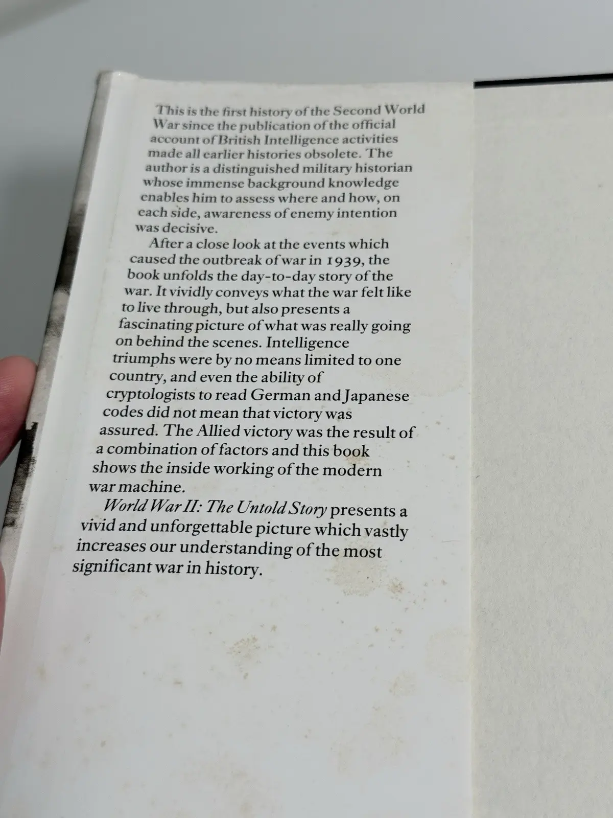Philip Warner World War II: The Untold Story HC The Bodley Head 1988 – photo 3