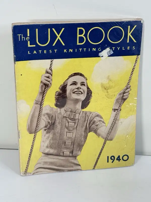 Lux The Lux Book Latest Knitting Styles 1940 Vintage Knitting Pattern Book