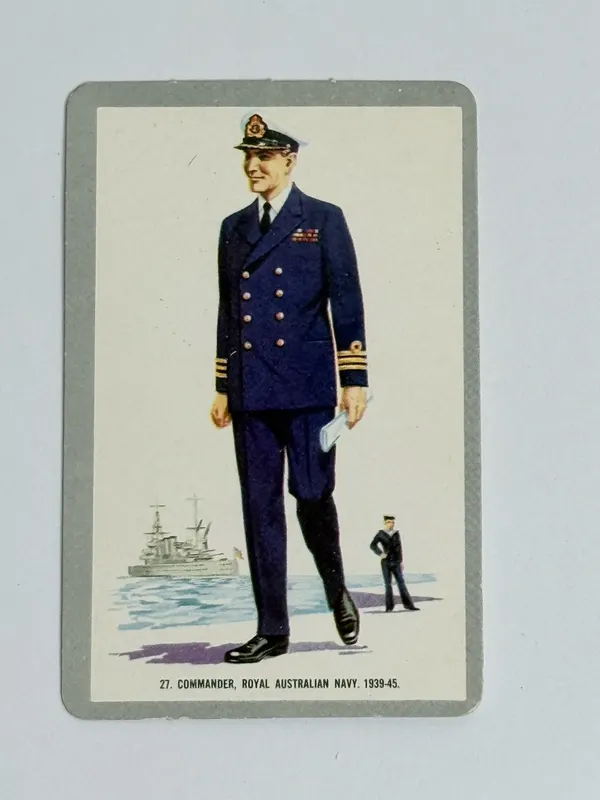 Golden Fleece Swap Cards No.27 Commander Royal Australian Navy 1939-45