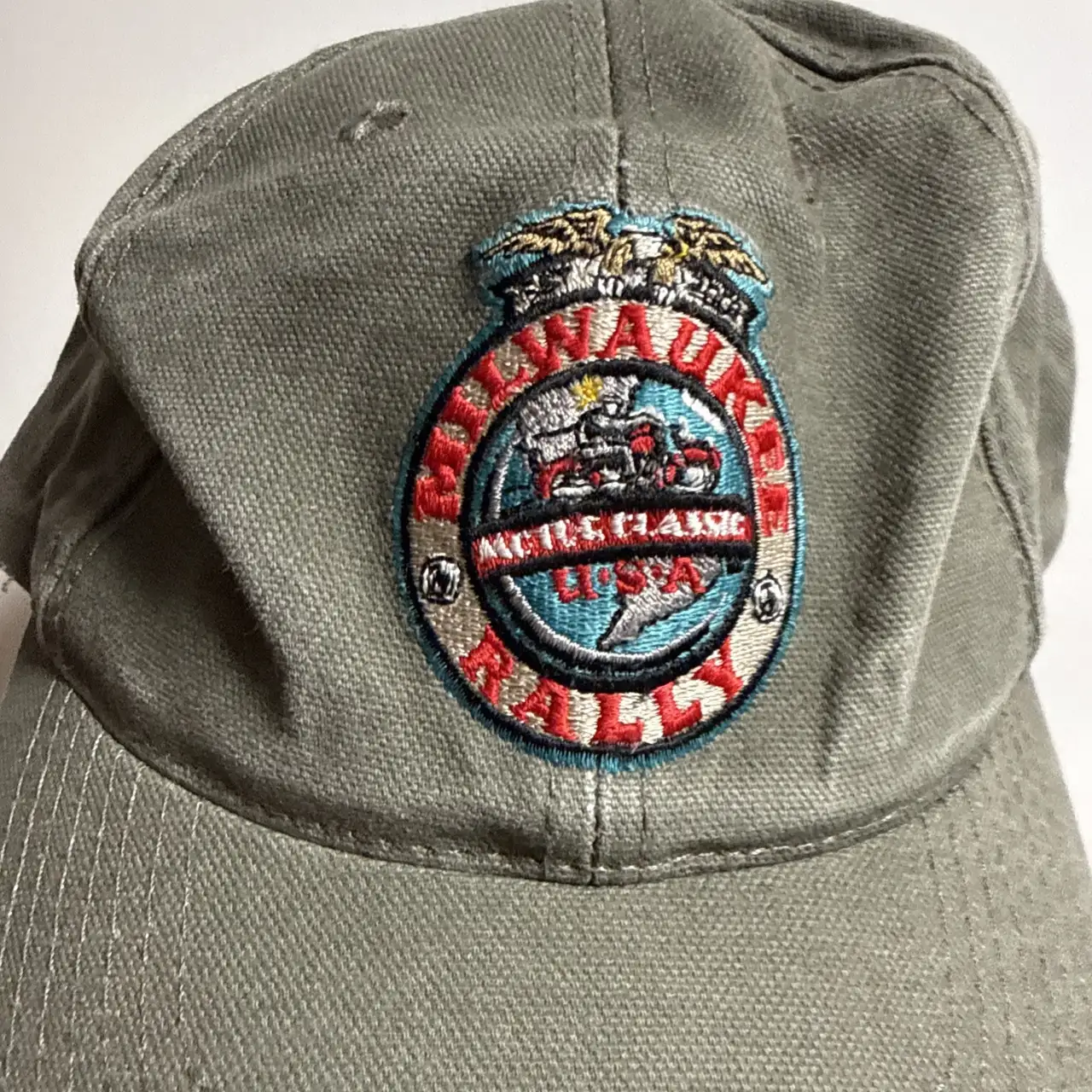 Rare Vintage Milwaukee Motorcycle Rally Baseball Cap Pre Owned Retro – photo 2
