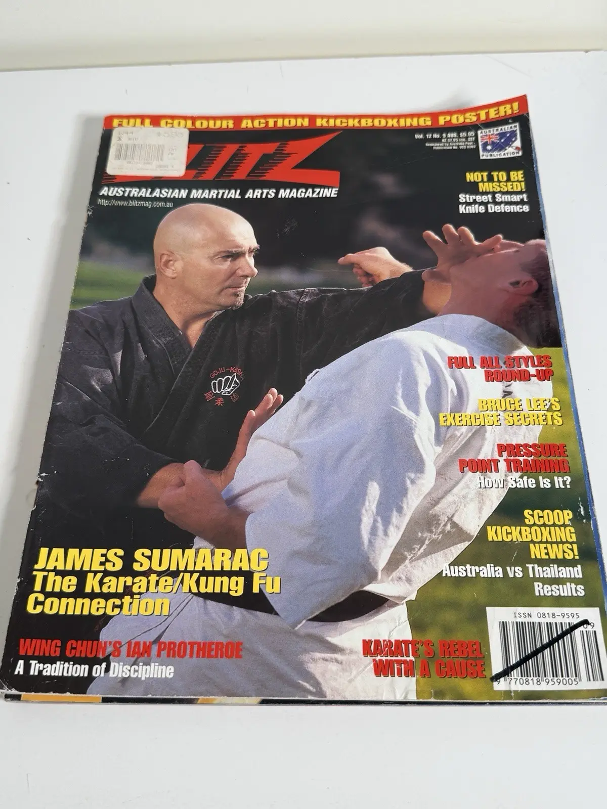 BLITZ Australasian Martial Arts Magazine Vol 12 No 9 James Sumarac Vintage – photo 2
