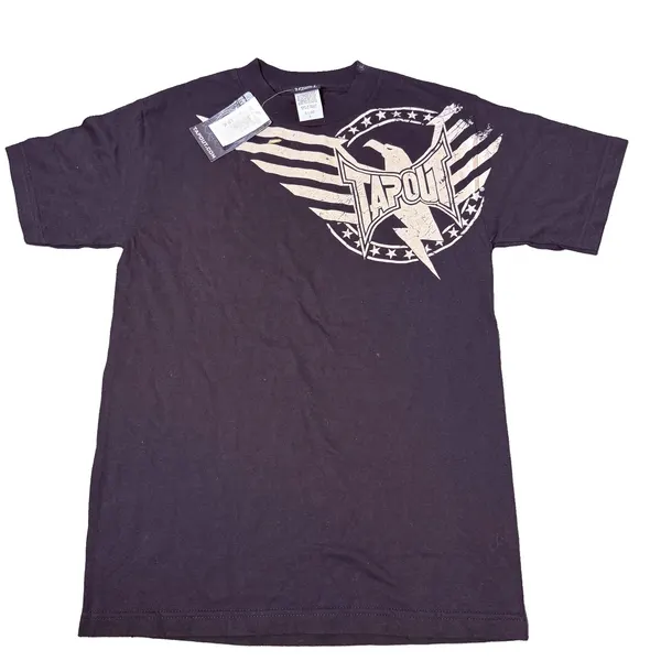 Vintage New Tap Out T Shirt Small Eagle Motif Made In Mexico