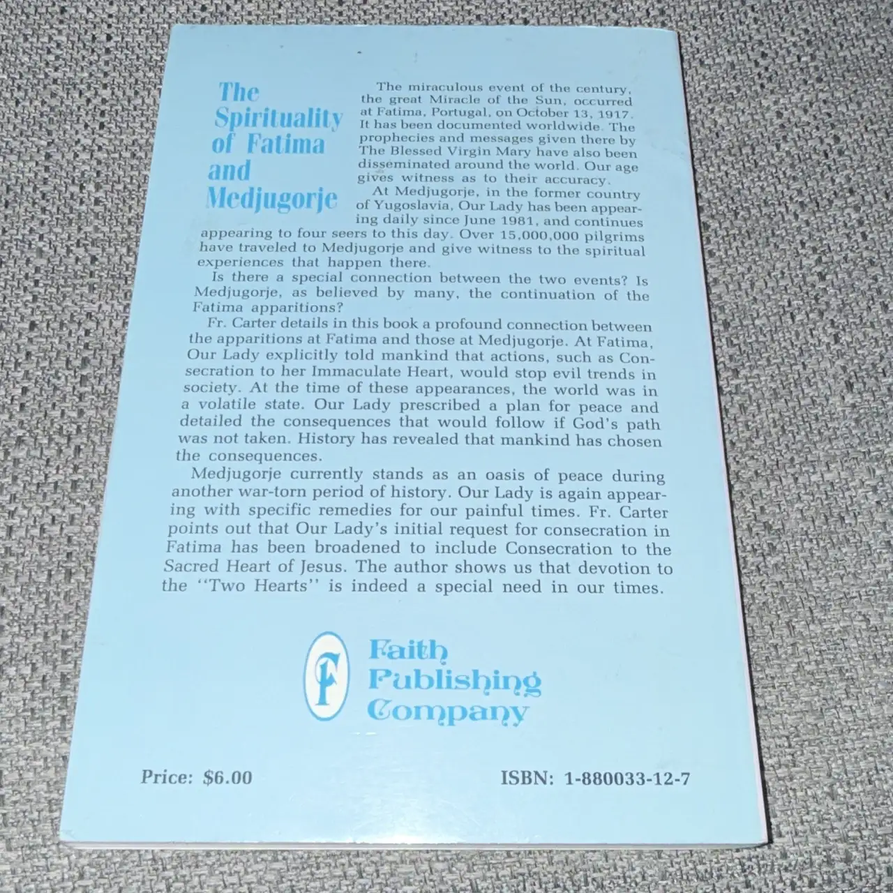 The Spirituality of Fatima and Medjugorje by Rev. Edward Carter, S.J. – photo 2
