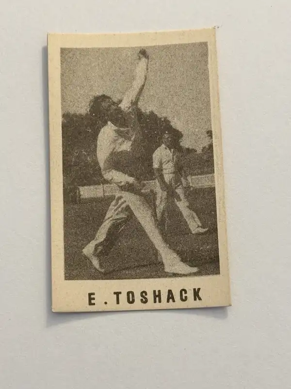 Ern Toshack Cricket Card Original Collectable Memorabilia Card