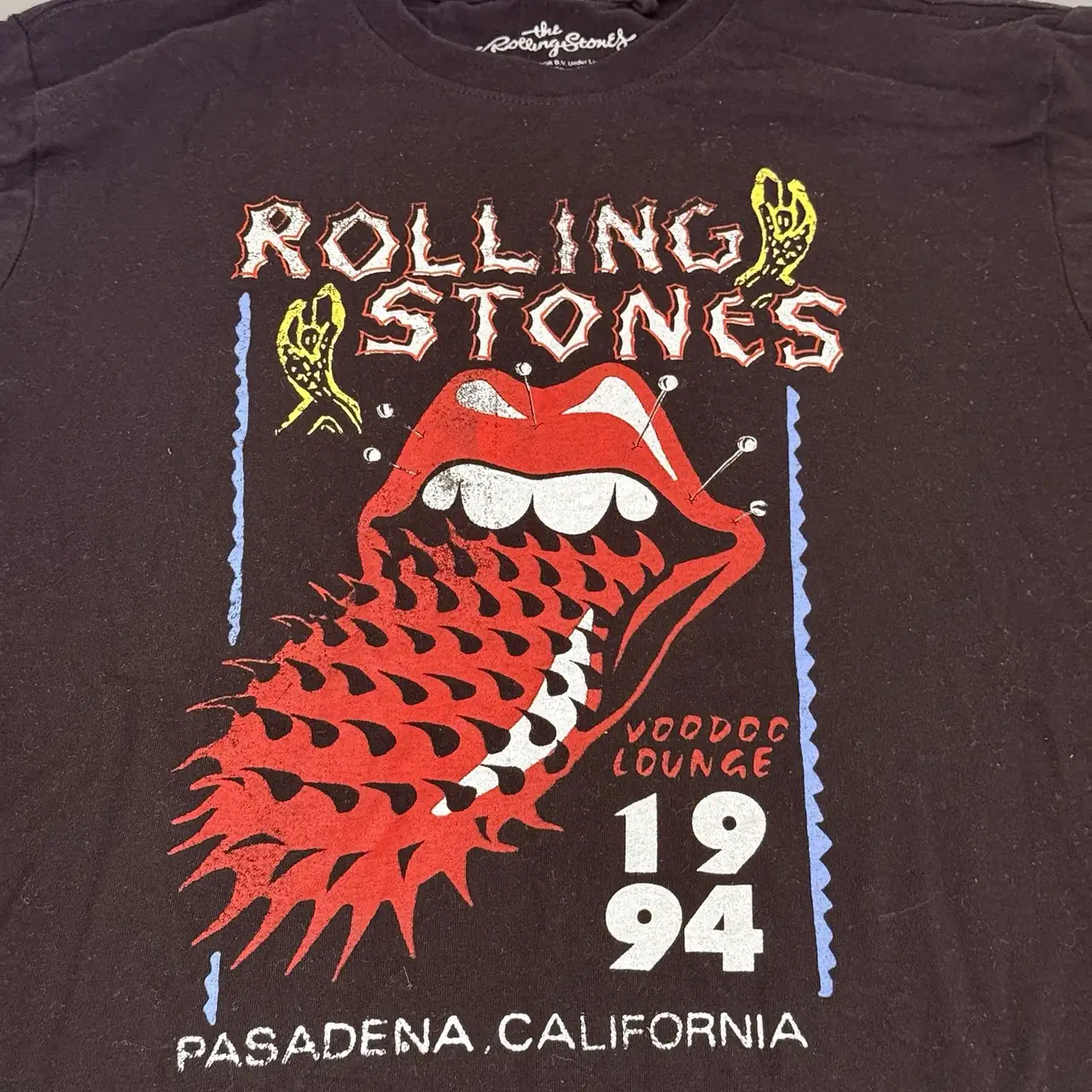 Rolling Stones Small Men’s T Shirt Voodoo Lounge 1994 Made In 2024 Musidor – photo 2