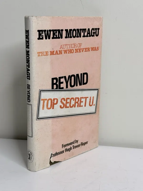 Ewen Montagu Beyond Top Secret U. (Hardcover) Dust Jacket Espionage