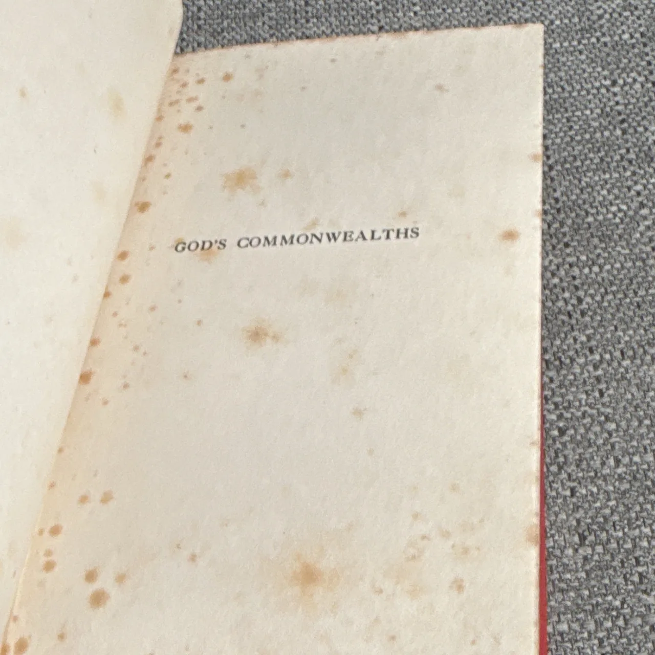 The Roadbuilder God's Commonwealths: British and American (Hardcover, 1928) – photo 5