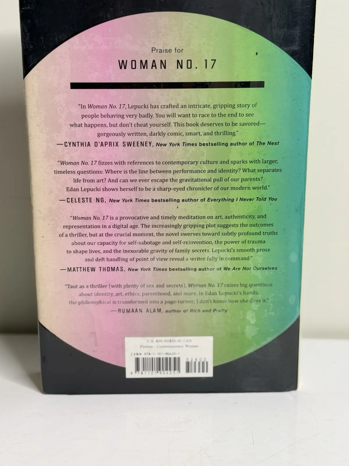 Woman No. 17 : A Novel by Edan Lepucki (2017, Hardcover) First Edition – photo 2