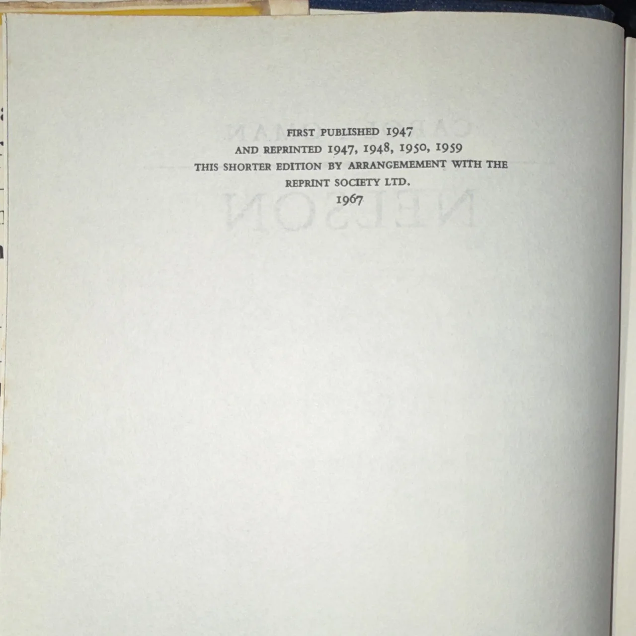 Carola Oman Nelson (1967 Hardcover) Reprint Society Reprint Dust Jacket – photo 4