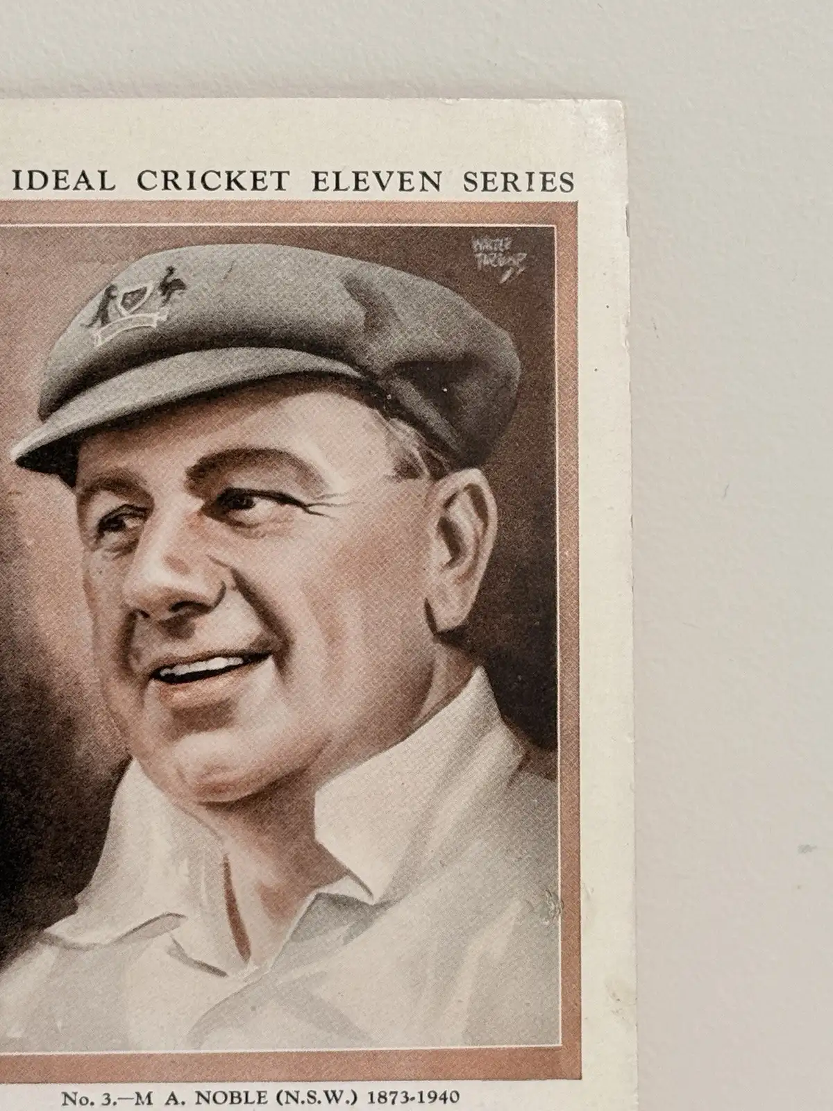 Stamina Cricket Card An Ideal Cricket Eleven Series No. 3 M A Noble – photo 2