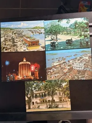 Leung Wai Yin Macao Macau China City View Vintage Postcard Lot 5 Unposted
