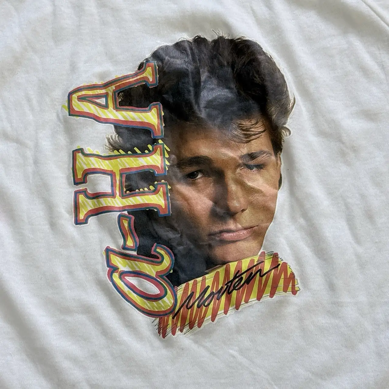 Vintage Aha Morten Harket T Shirt Mascot Sportswear Made Australia Size 14 – photo 2