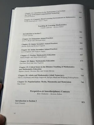 Kluwer International Handbook of Mathematics Education Part 2 Vol 4 (1996 HC) – photo 9