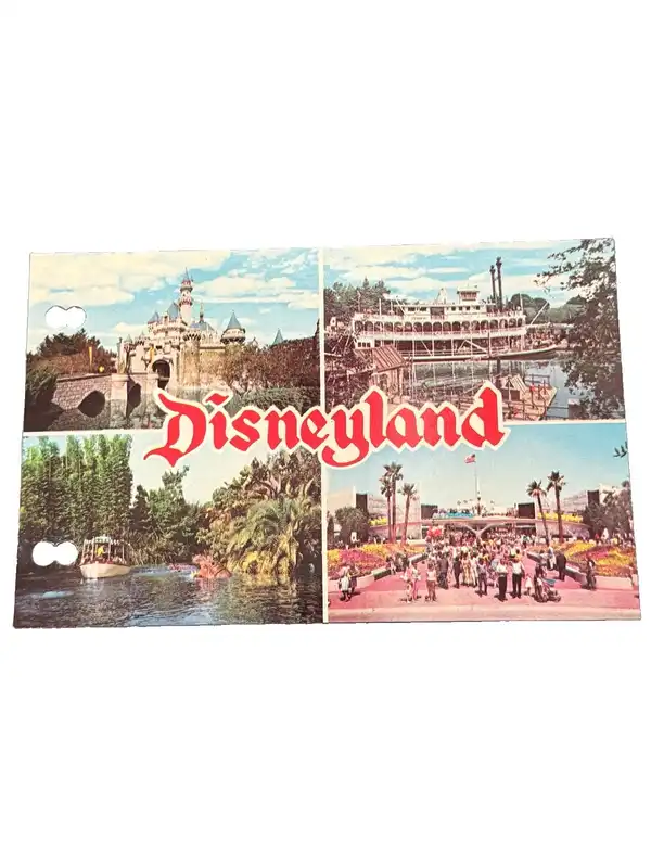 Walt Disney Productions Disneyland Multi-View Postcard Unposted