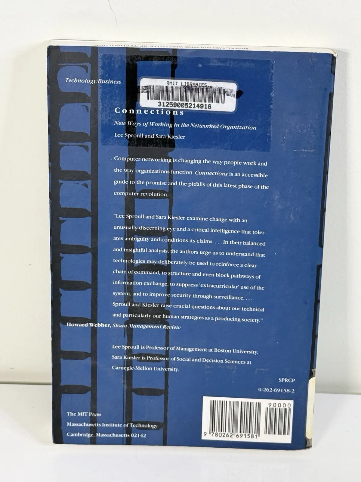 The MIT Press Connections by Lee Sproull & Sara Kiesler (1991, Paperback) – photo 2