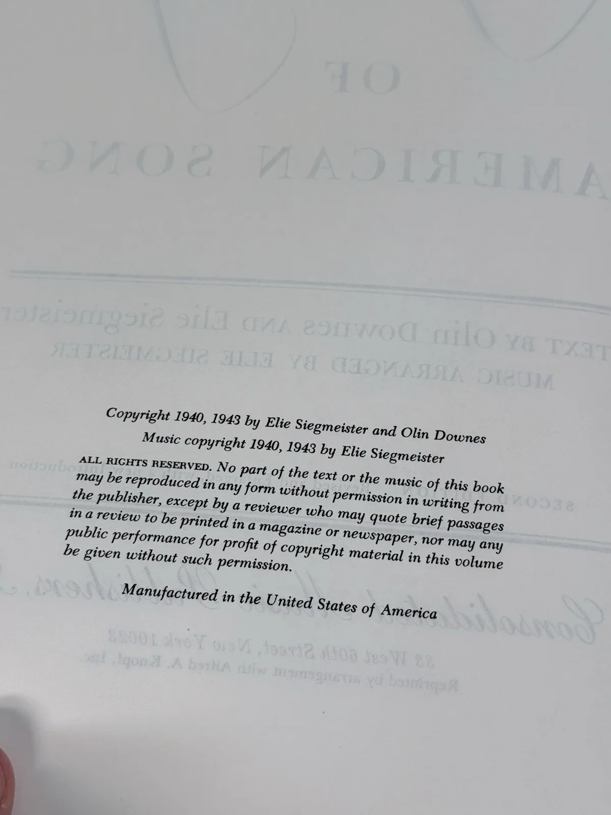 A Treasury of American Song 2nd Ed Revised & Enlarged Piano/Voice Book Vol 36 – photo 5