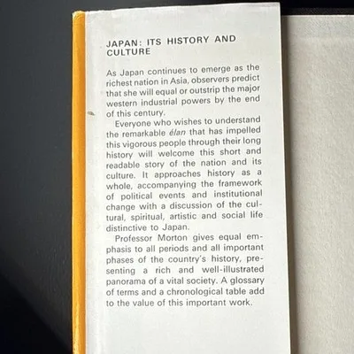 W. Scott Morton Japan: Its History and Culture (1973, Hardcover) 1st Illus – photo 3