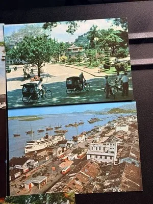 Leung Wai Yin Macao Macau China City View Vintage Postcard Lot 5 Unposted – photo 2