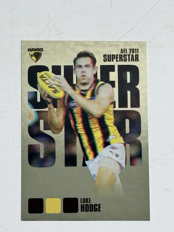 Herald Sun AFL 2011 Superstar Luke Hodge #98 Hawthorn Hawks Insert Card