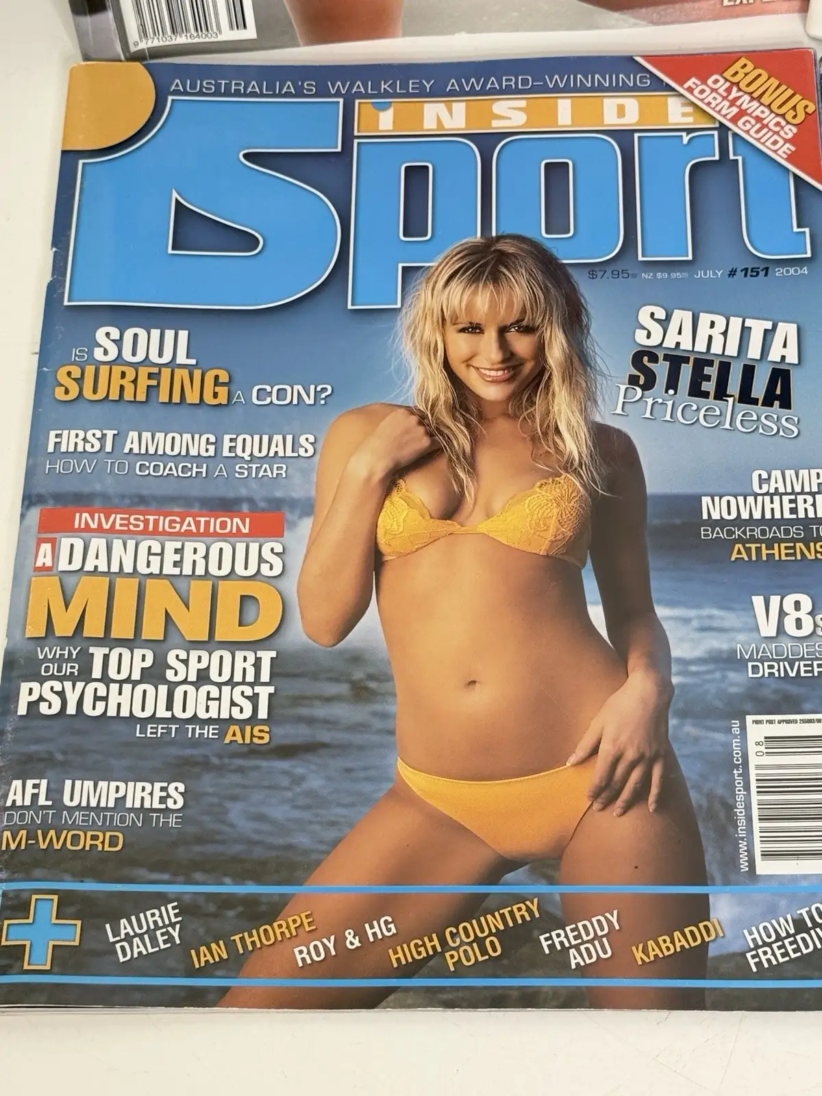 4x Inside Sport Magazines Australia Belinda Chapple Pop Star Vintage – photo 5