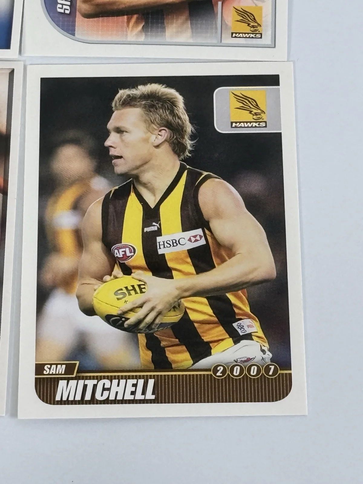 Select Sam Mitchell Hawthorn Hawks AFL 2009 Best & Fairest 6 Card Lot – photo 5