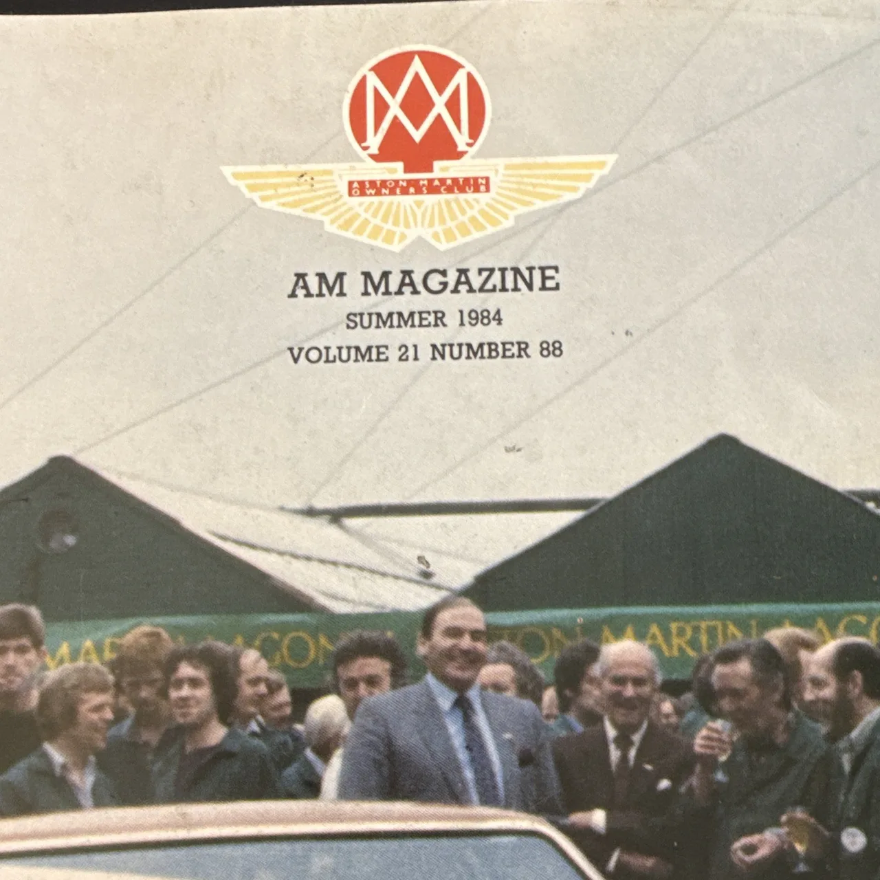 AM Magazine Summer 1984 Aston Martin Cover Volume 21 Issue 88 – photo 2